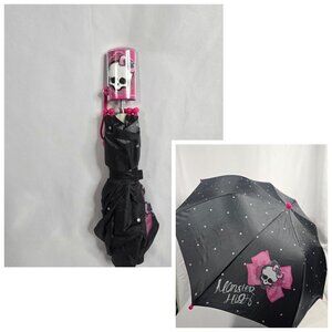 Monster High Umbrella Black Kids/Small Size Adult Mattel Vintage 2013